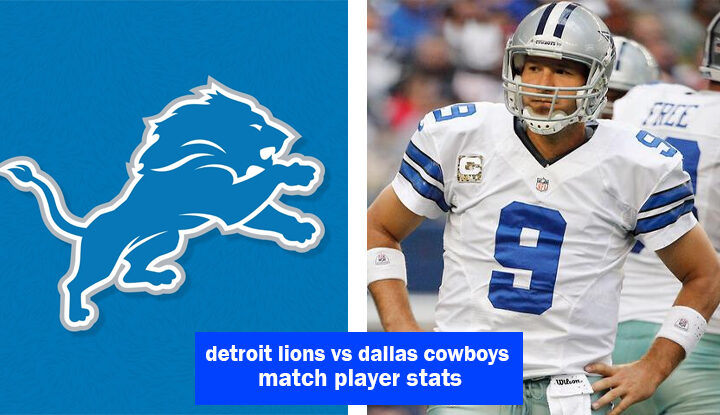detroit lions vs dallas cowboys match player stats