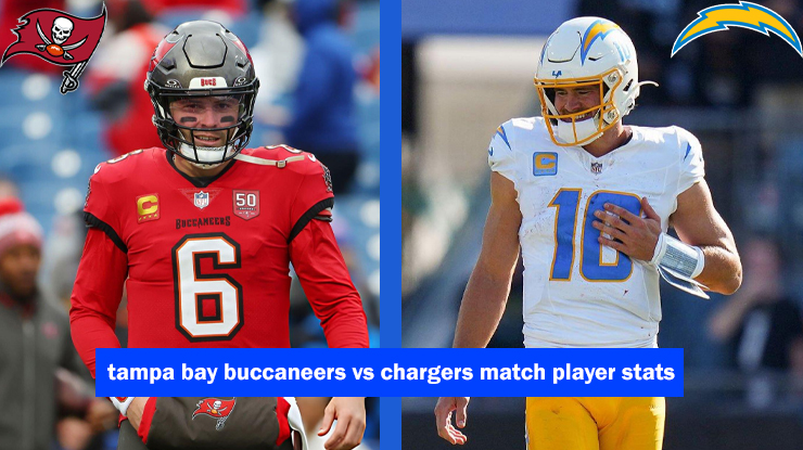 tampa bay buccaneers vs chargers match player stats