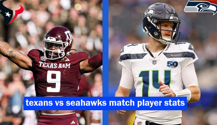 texans vs seahawks match player stats