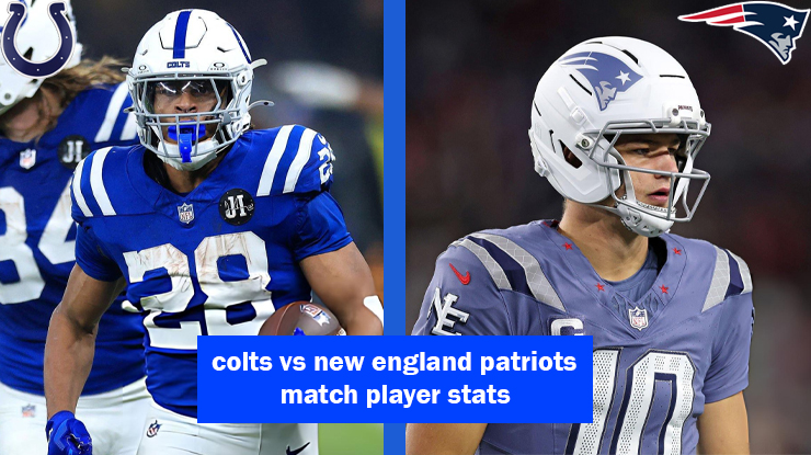 colts vs new england patriots match player stats