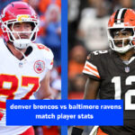 denver broncos vs baltimore ravens match player stats