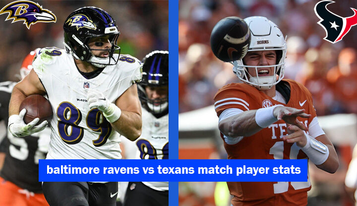 baltimore ravens vs texans match player stats
