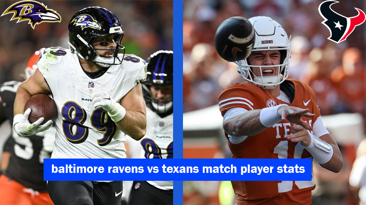 baltimore ravens vs texans match player stats