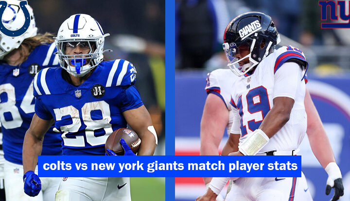colts vs new york giants match player stats
