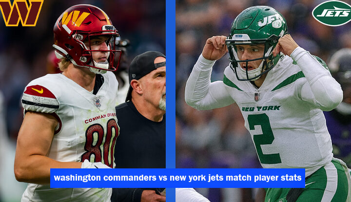 washington commanders vs new york jets match player stats