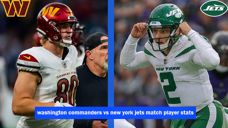 washington commanders vs new york jets match player stats