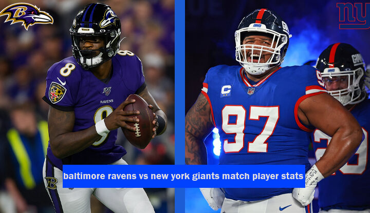 baltimore ravens vs new york giants match player stats