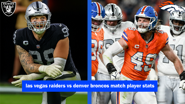 las vegas raiders vs denver broncos match player stats