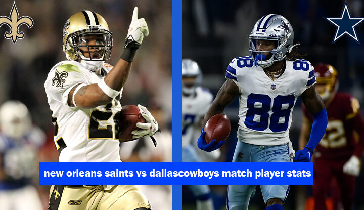 new orleans saints vs dallascowboys match player stats