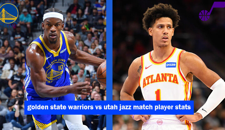 golden state warriors vs utah jazz match player stats