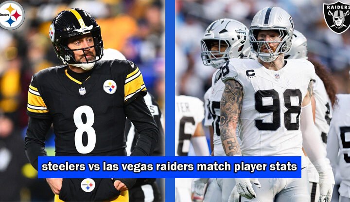steelers vs las vegas raiders match player stats