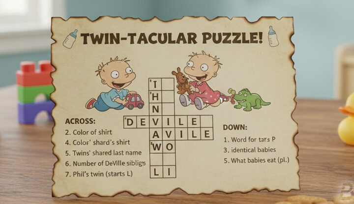 phil or lil of rugrats crossword