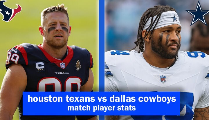 houston texans vs dallas cowboys match player stats