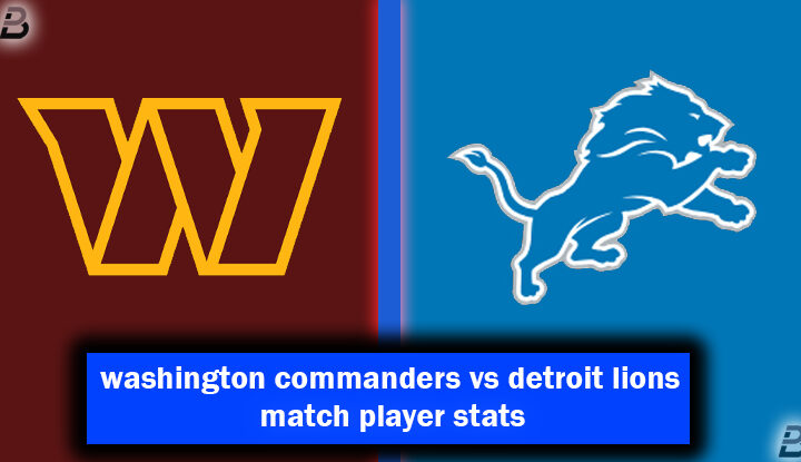 washington commanders vs detroit lions match player stats